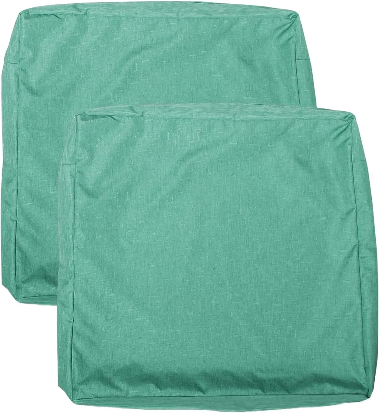 Patio Seat Cushion Covers,Washable Slip Covers Replacement,Waterproof Outdoor Furniture Chair Cushion Pillow Seat Cover for Couch,Garden,Sofa,Green,24"×24"×4"(2 Covers Only)