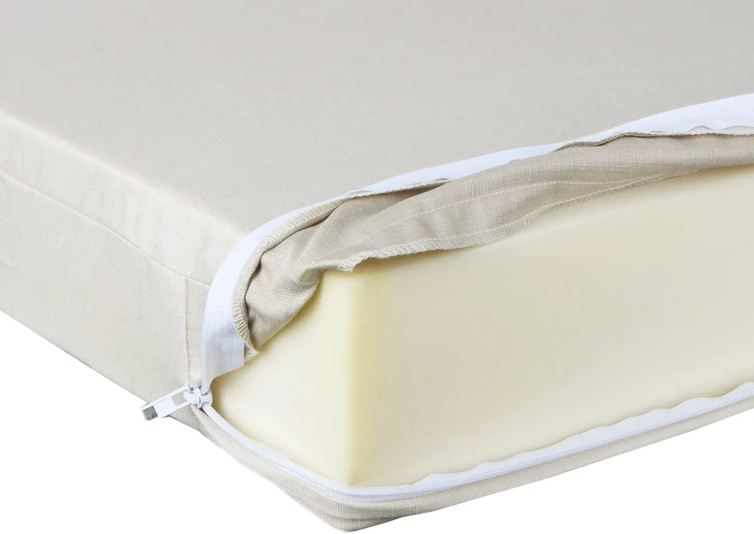 Patio Seat Cushion Covers,Washable Slip Covers Replacement,Waterproof Outdoor Furniture Chair Cushion Pillow Seat Cover for Couch,Garden,Sofa,Khaki,22"×20"×4"(4 Covers Only)