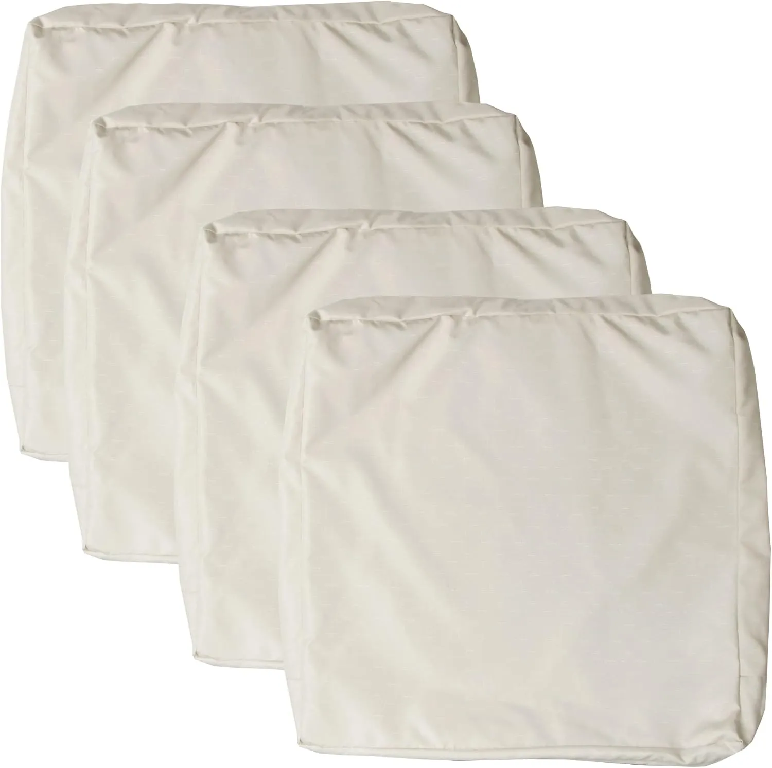 Patio Seat Cushion Covers,Washable Slip Covers Replacement,Waterproof Outdoor Furniture Chair Cushion Pillow Seat Cover for Couch,Garden,Sofa,Khaki,22"×20"×4"(4 Covers Only)
