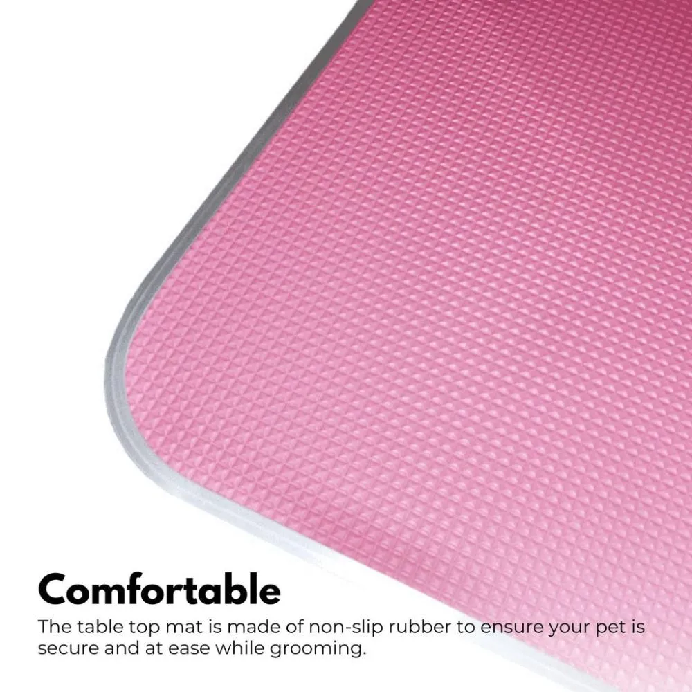 Pet Grooming Table 90cm Single Pole (Pink)