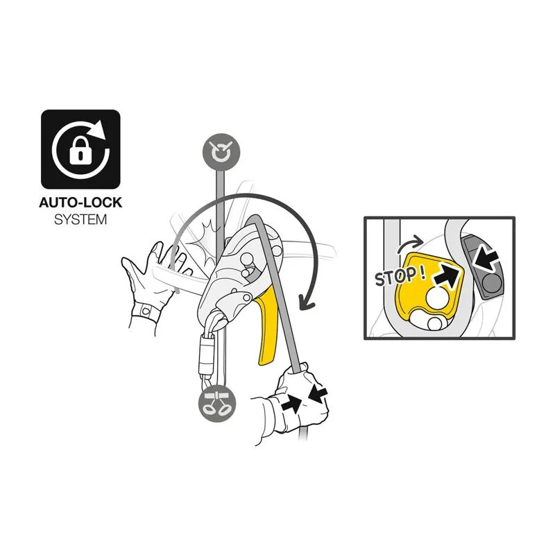 Petzl I'D L Self-Breaking Descender With Anti-Panic Function  Size Large