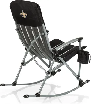 PICNIC TIME NFL Unisex-Adult NFL Outdoor Rocking Camp Chair, XL Heavy Duty Camping Chair for Adults