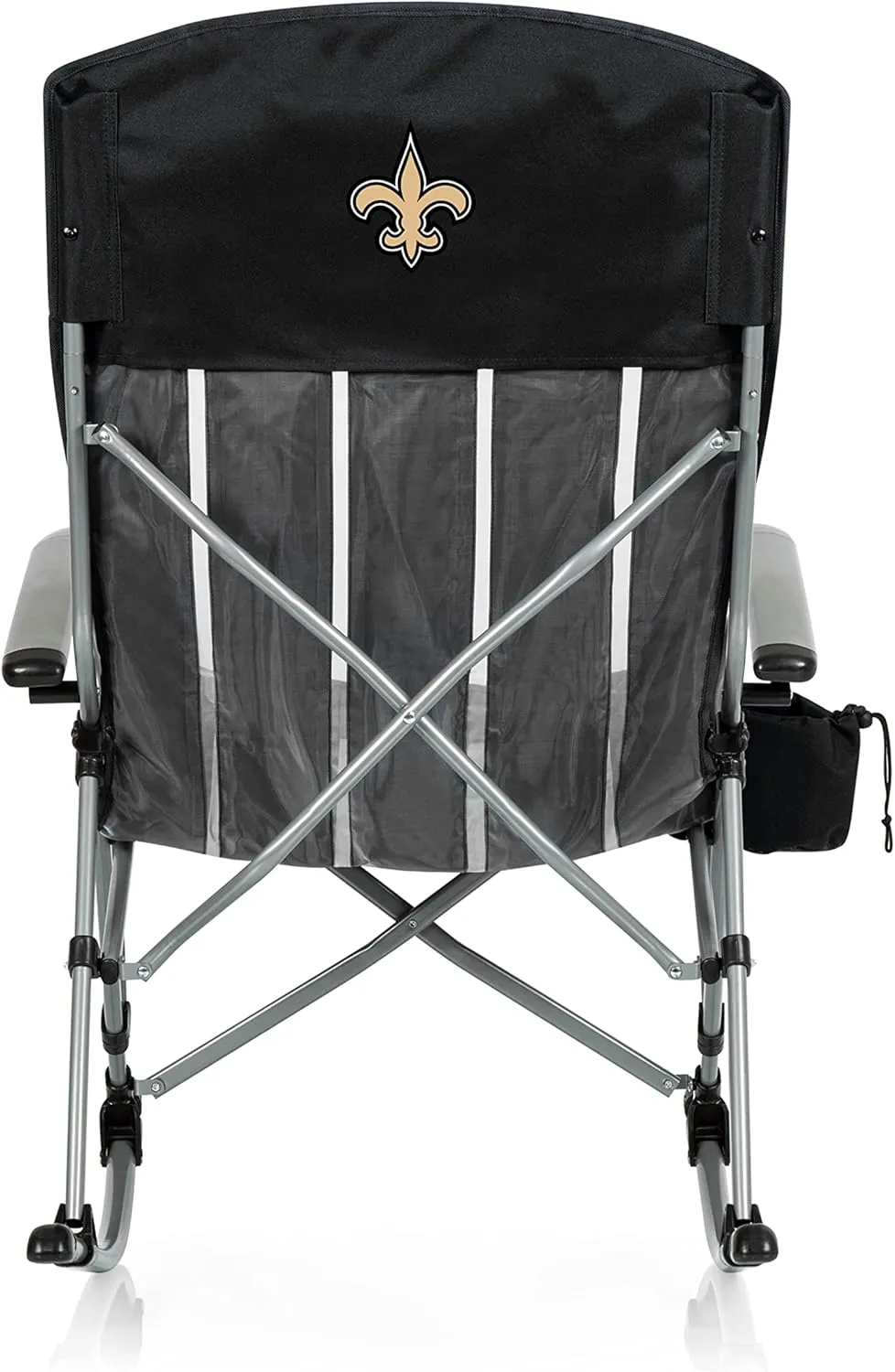 PICNIC TIME NFL Unisex-Adult NFL Outdoor Rocking Camp Chair, XL Heavy Duty Camping Chair for Adults