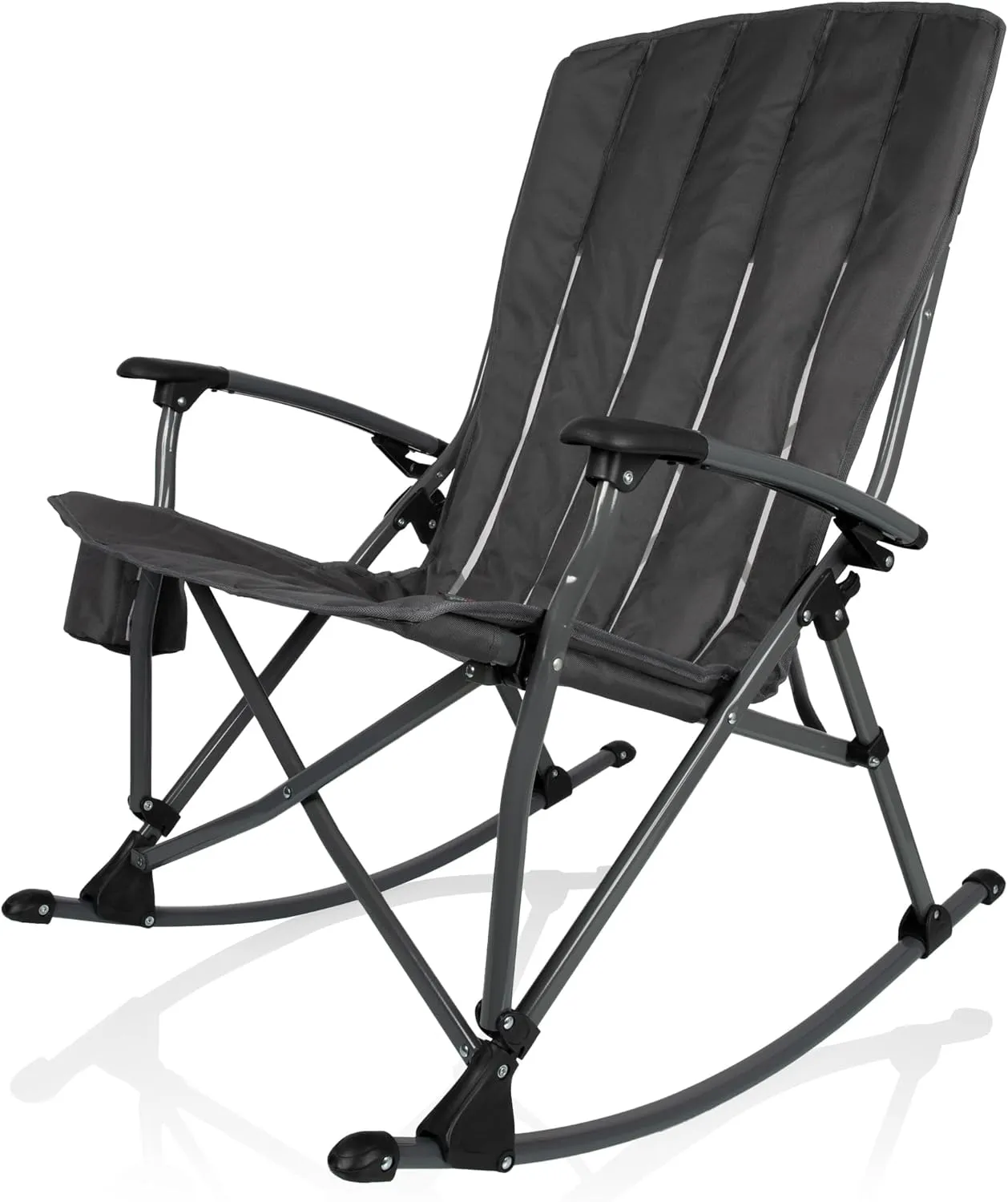 PICNIC TIME Outdoor Rocking Camp Chair - XL Heavy Duty Camping Chair for Adults