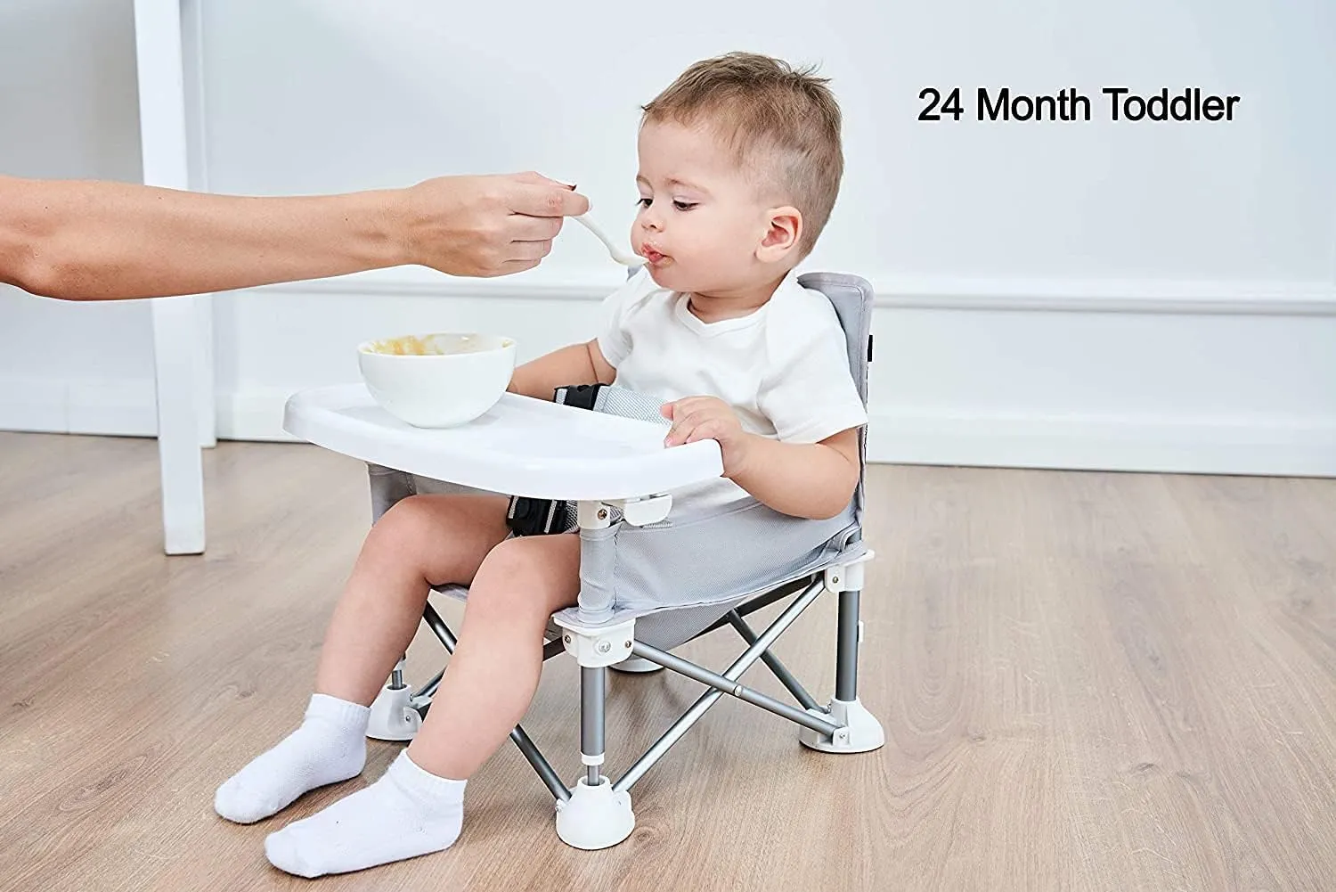 Portable Baby Booster Seat High Chair Travel Highchair for Camping, Beach, Lawn