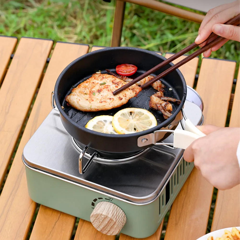 Portable BBQ Outdoor Stove Butane Gas Used With Fire Storage Price drop Cooking Bag Camping Gear Seamless integration Stove Adjustable With Canister