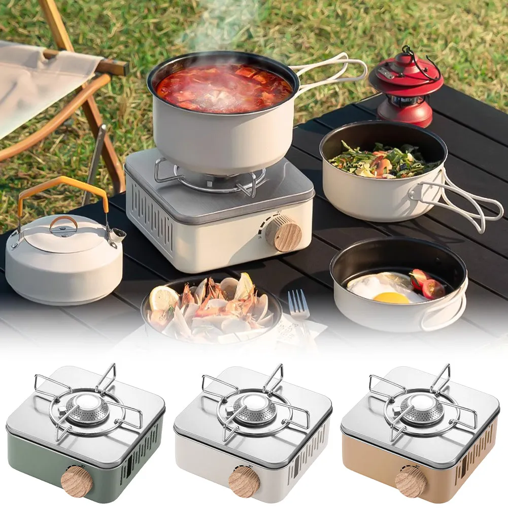 Portable BBQ Outdoor Stove Butane Gas Used With Fire Storage Price drop Cooking Bag Camping Gear Seamless integration Stove Adjustable With Canister