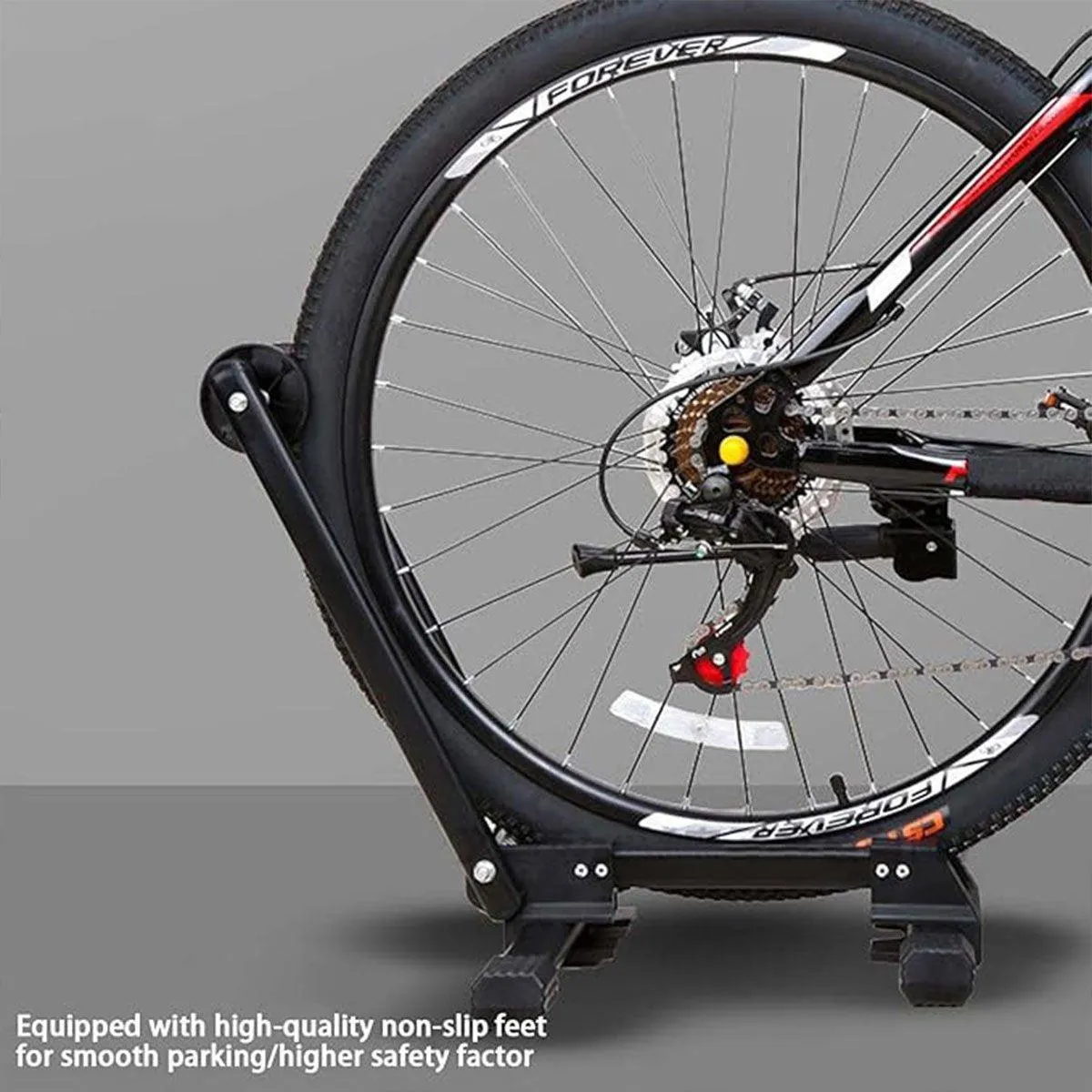 Portable Bike Single Double Pole Bicycle Parking Rack for Road Mountain Bikes