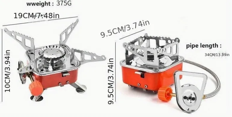Portable Foldable Gas Camping Stove – Strong Firepower & Compact
