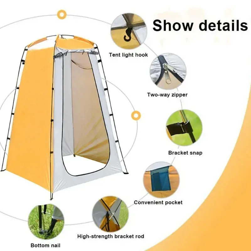 Portable Outdoor Shower Tent - Privacy Shelter for Camping, Beach, and Hiking
