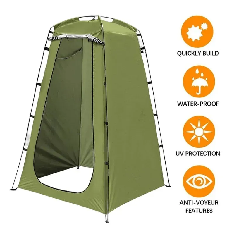 Portable Outdoor Shower Tent - Privacy Shelter for Camping, Beach, and Hiking