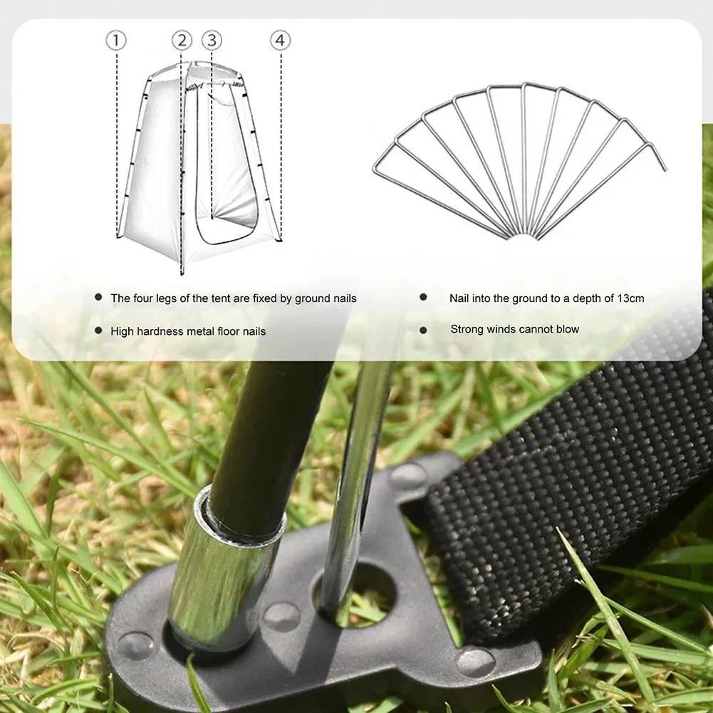 Portable Privacy Shower Tent – Waterproof Changing Room for Camping, Beach, and Hiking