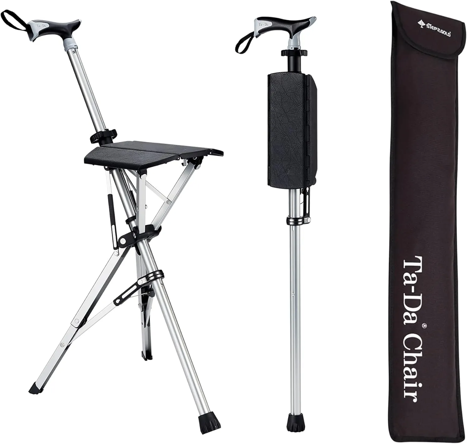 Portable Walking Stick Chair: Lightweight & Foldable