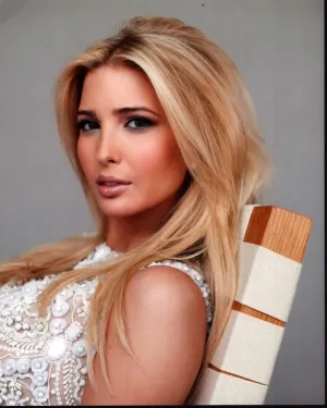 Posterazzi Ivanka Trump Sitting In Chair In White Lace Dress Photo Print (16 x 20) - Item # MVM52842