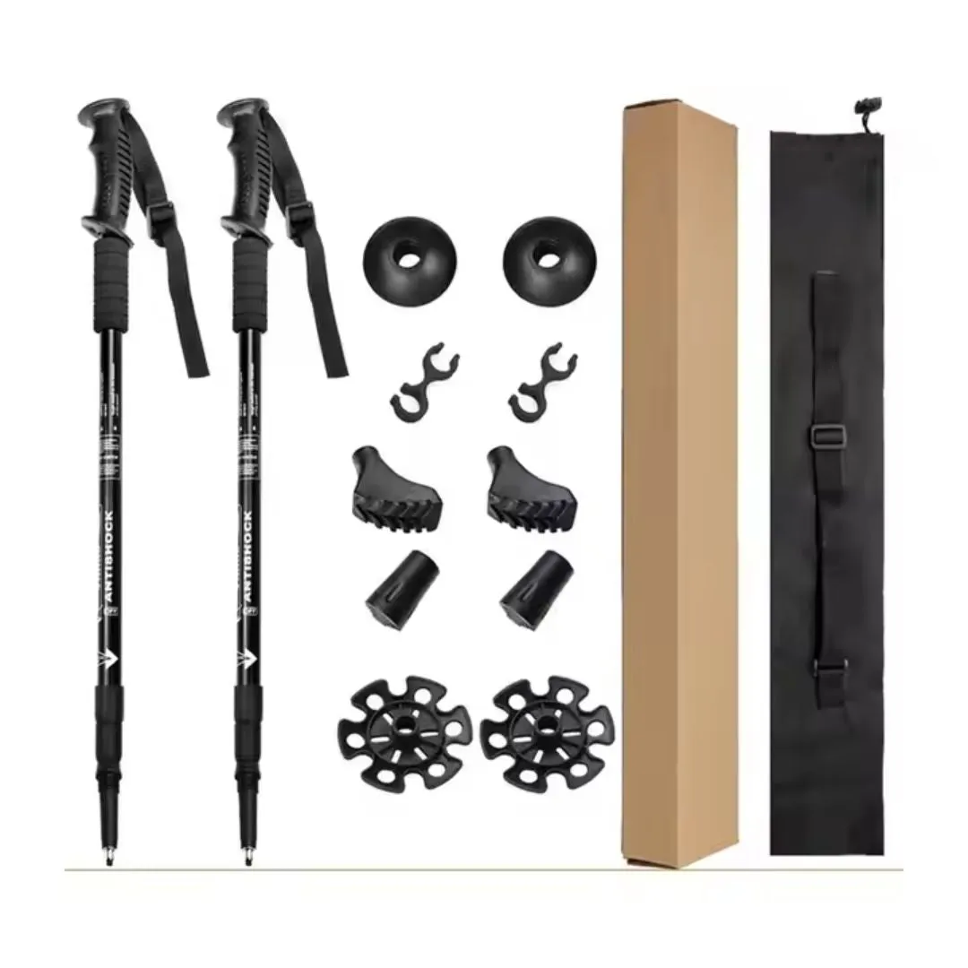 Premium Adjustable Trekking Poles – Lightweight, Shock-Absorbing Hiking Sticks for All Terrains