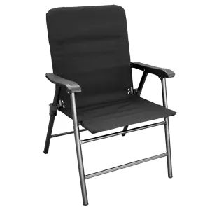 Prime Products 13-3349 Elite Folding Chair - Baja Black