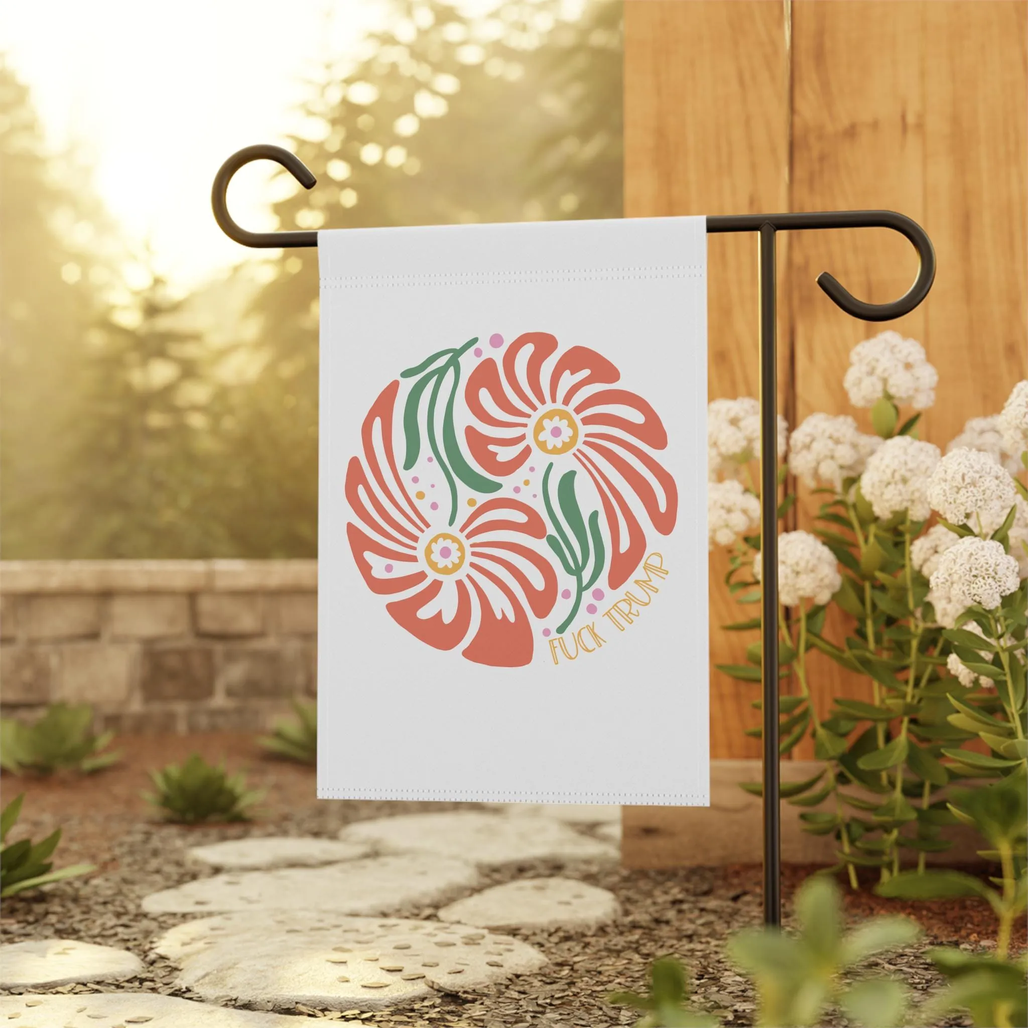 Pro-democracy Anti-fascism Anti-Trump yard flag, Fuck FDT flag, Reliable activist Anti-Trump house Advanced garden sign, Subtle banner Trump political gift,