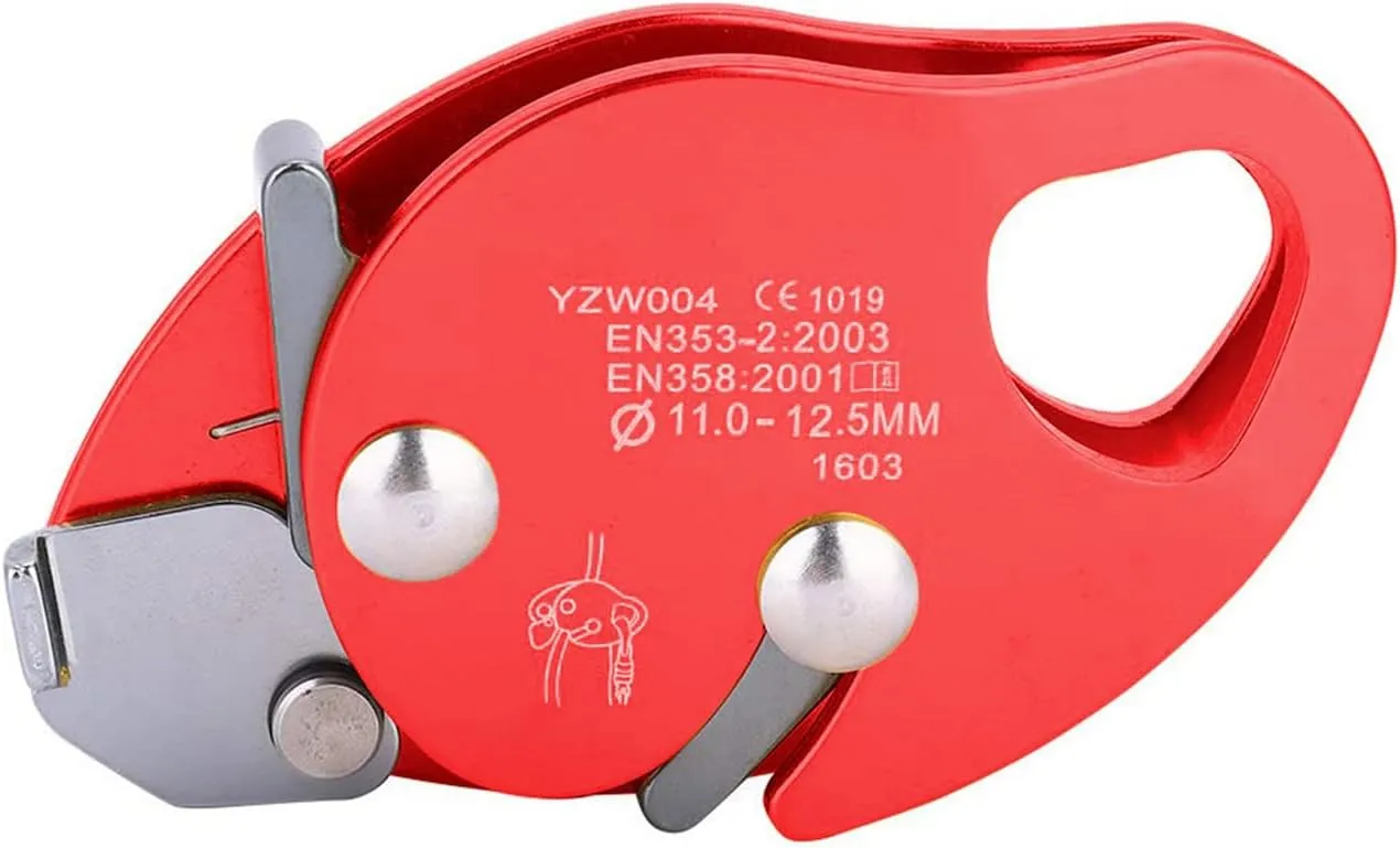 Professional Rope Grab Falling Arrestors Auto Lock Retarder Ascending Descender for Mountain Climbing