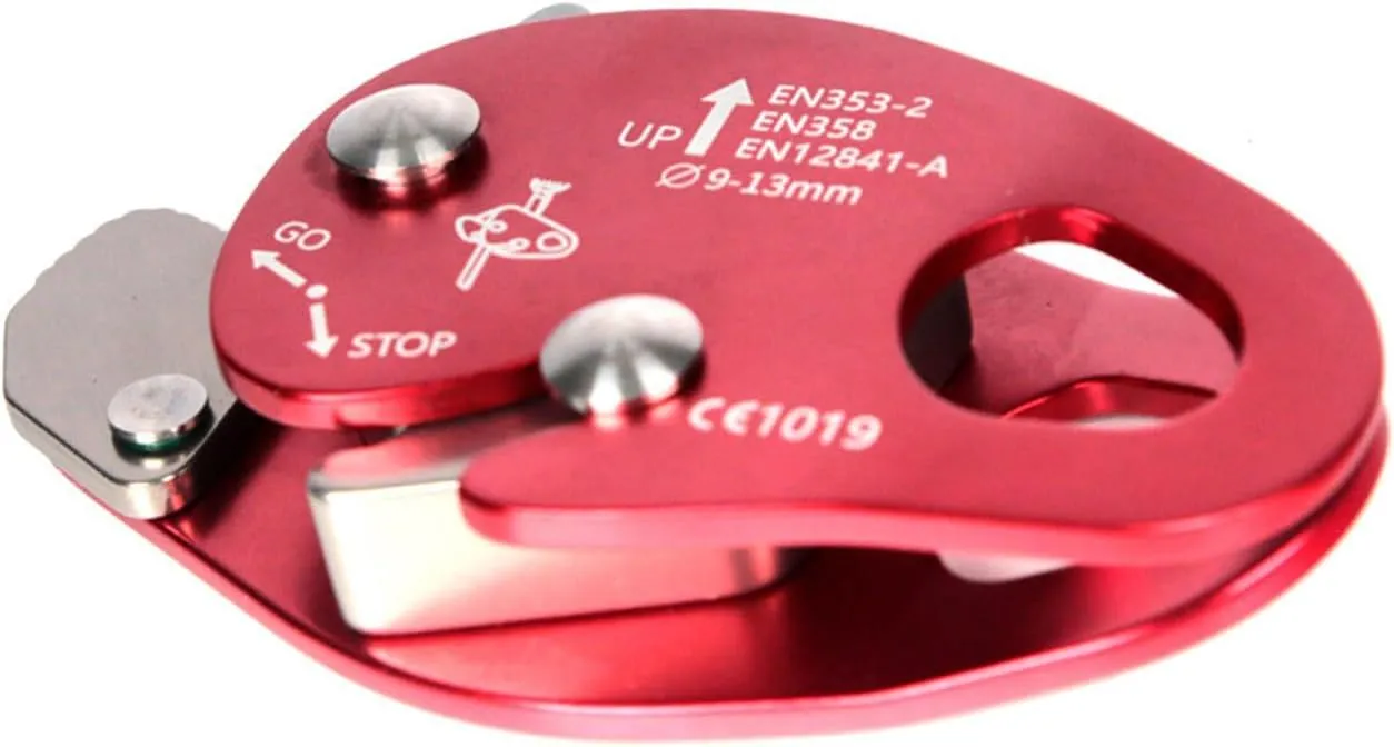 Professional Rope Grab Falling Arrestors Auto Lock Retarder Ascending Descender for Mountain Climbing