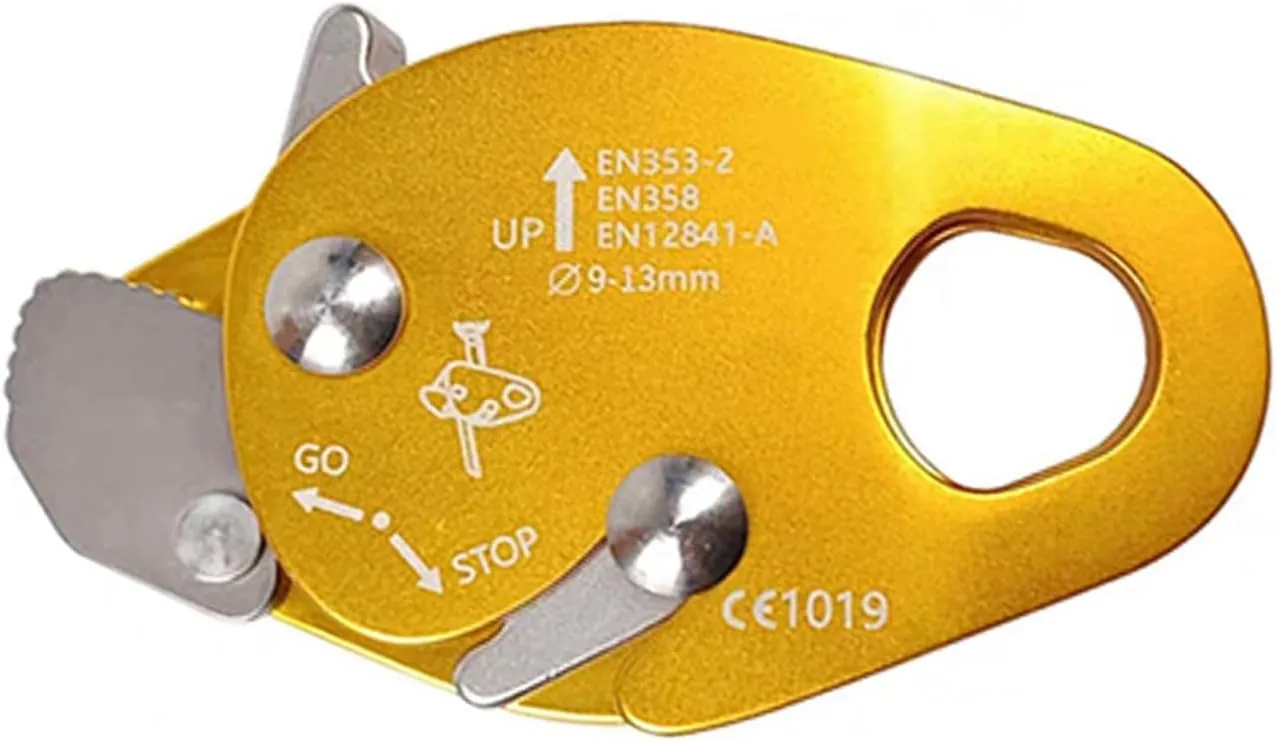 Professional Rope Grab Falling Arrestors Auto Lock Retarder Ascending Descender for Mountain Climbing