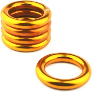 PROND Aluminum Rappel Ring, Climb Perfect Tension Aluminum Alloy O-Ring, 23KN Rappel Rings for Rock Climbing Arborist and Hammock