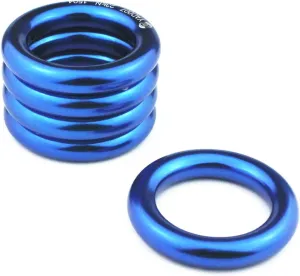 PROND Aluminum Rappel Ring, Climb Perfect Tension Aluminum Alloy O-Ring, 23KN Rappel Rings for Rock Climbing Arborist and Hammock