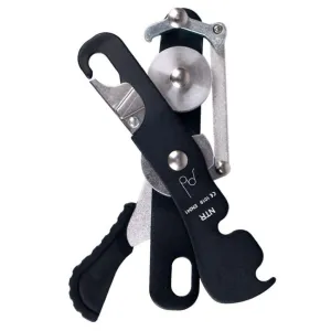 Rappelling Aluminum-magnesium 23KN Stop 10-12mm Last chance Climbing Alloy Self-braking Gear All-in-one Rope for Descender Caving