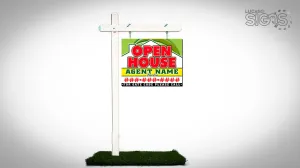 Real Estate Large Pole Sign