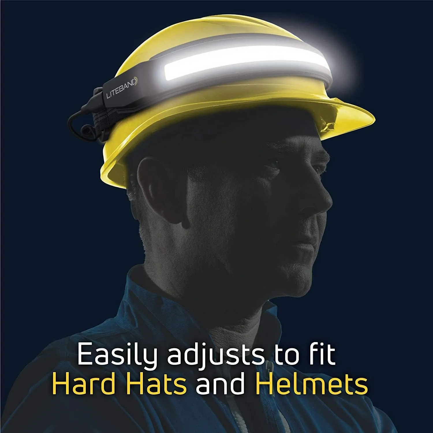 Rechargeable LED Headlamp - Liteband ACTIV 520 Lumens Super Bright Head Lamp, Battery Powered Tactical Headlamps, Camping, Running, Hard Hat Light, Best Rated Hands Free Forehead Flashlight, White
