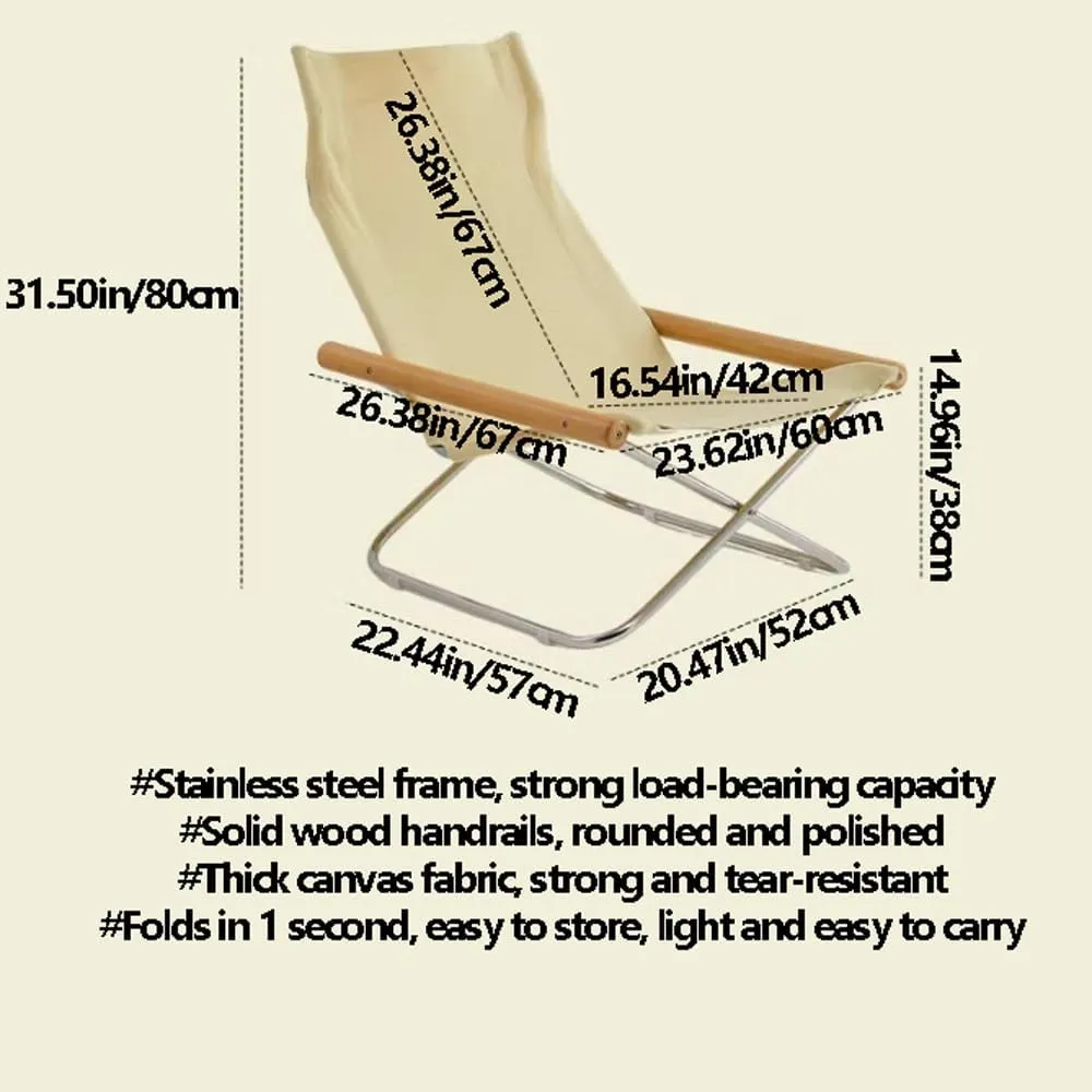 Refreshingly Simple Lawn Chairs Lunch Break Folding Recliner Outdoor Camping Leisure Chair Suitable for Outdoor Camping Household Living Room Balcony Lazy Sofa