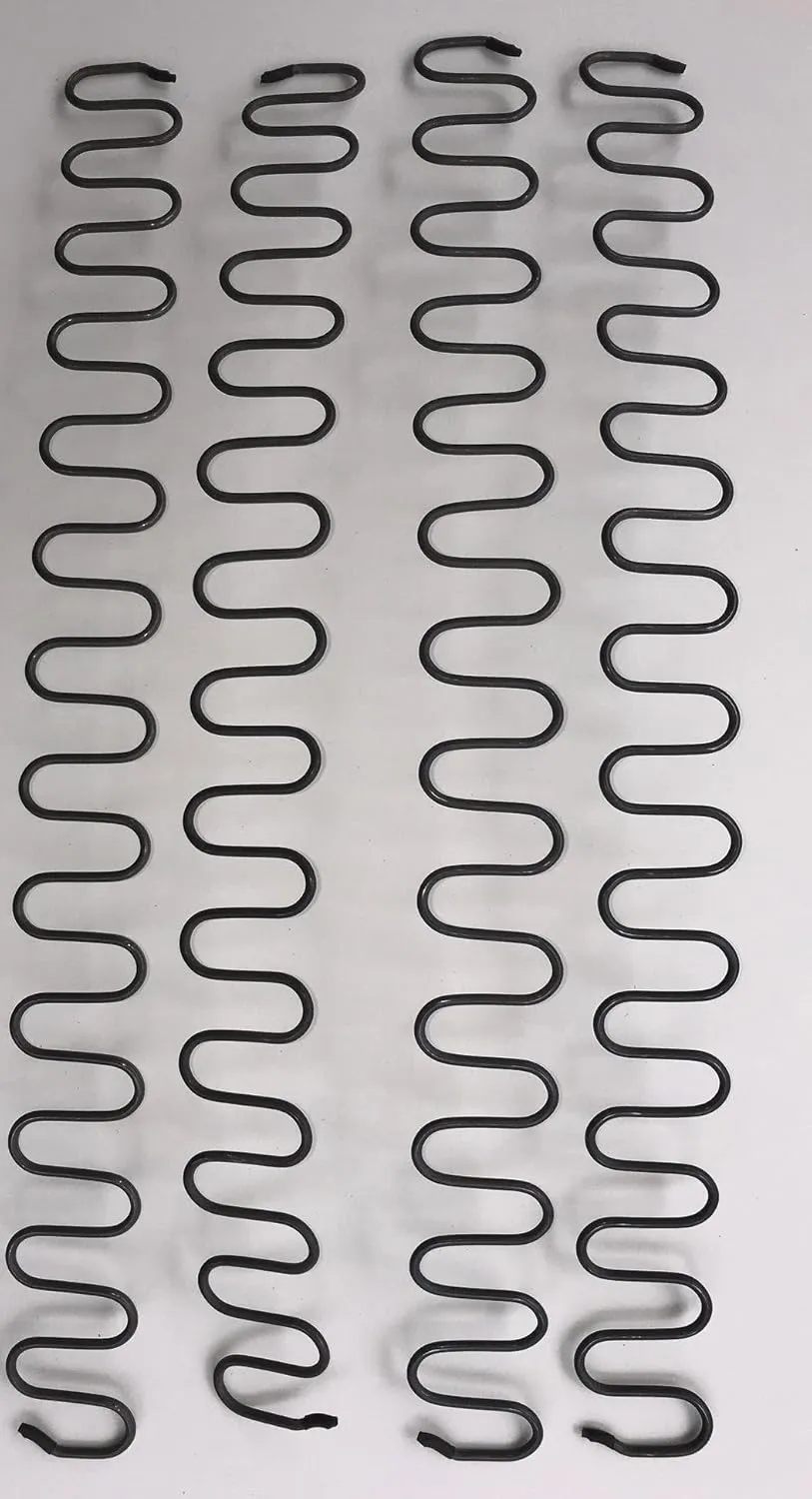 Replacement Springs for Ekornes Large Stressless Recliner Seat Repair Springs 9 Gauge 19.5” 4 Pieces
