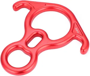Rescue Figure 8 Descender Climbing Gear, Downhill Equipment Rigging Plate Rappeling Device for Rock Climbing 50KN Figure 8 Word Rope Descender