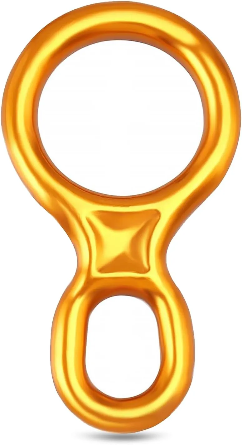 Rescue Figure 8 Descender, Climbing Rappelling Gear, for Mountaineering, High Rescue, Aluminum