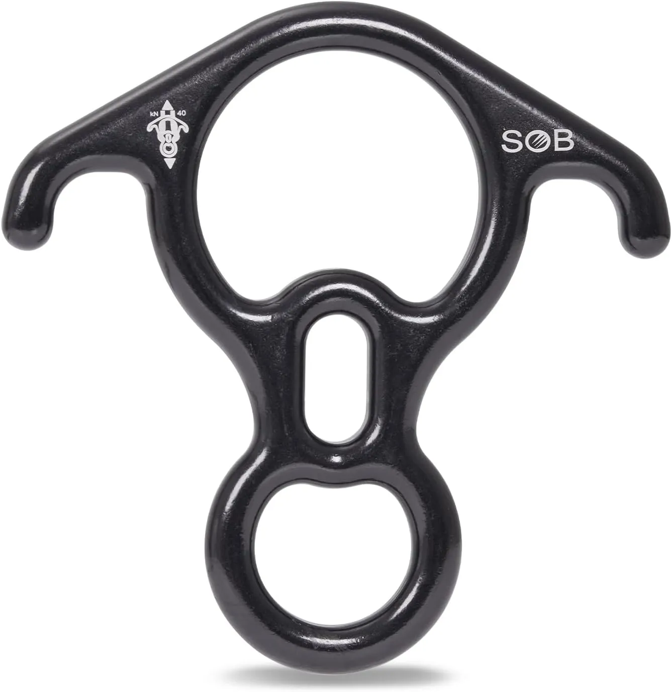 Rescue Figure 8 Descender, Climbing Rappelling Gear, for Mountaineering, High Rescue, Aluminum