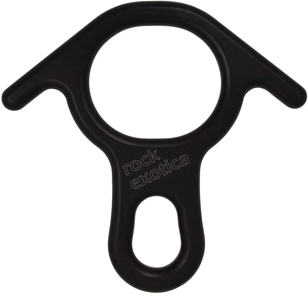 Rock Exotica Rescue Eight Descender F3 - Durable Aluminum Figure 8 with Side Ears for Rappelling and Rope Control – Made in The USA