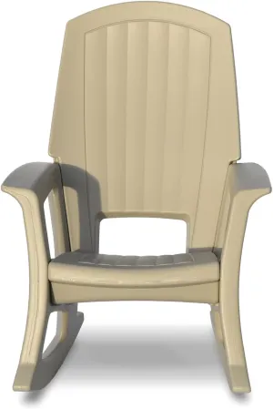 Rockaway Heavy Duty All-Weather Outdoor Rocking Chair Plastics - Sand Tan