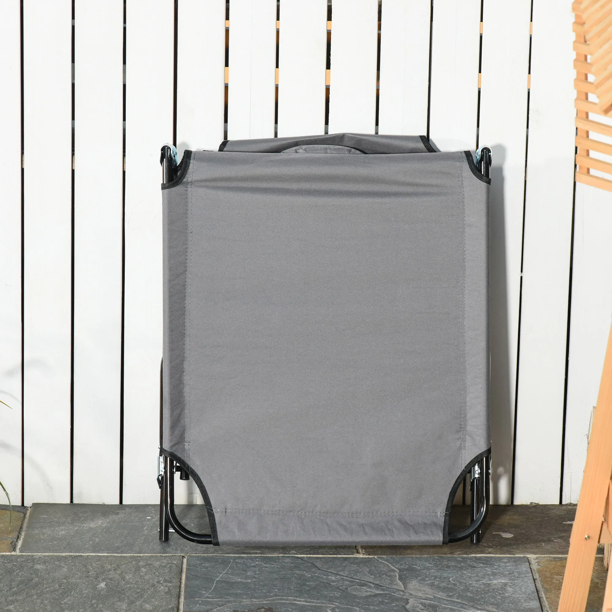 Rootz Sun Bed Folding Deck Chair - Reading Chair - Beach Lounger - 4 Positions - 187L x 58W x 36H cm