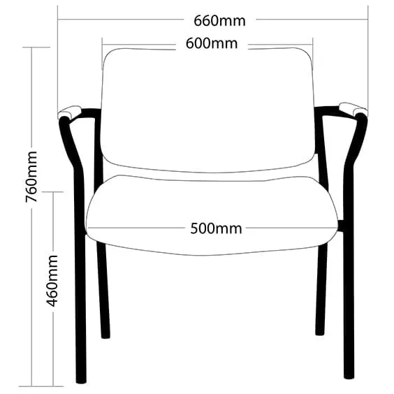 Rotary Heavy Duty Visitor Chair