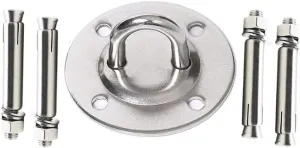 Rotary Swing Fixed Plate Heavy Duty Swing Hangers Sets Yoga Hammock Swing Hanging Chair Hooks for Concrete Ceiling Wooden (Swivel Hook)