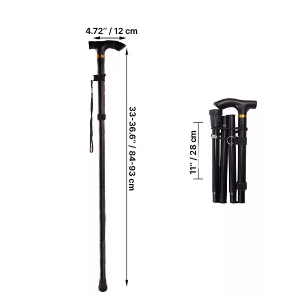 Royaleva Foldable Walking Stick - Lightweight & Adjustable