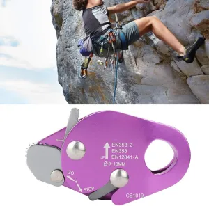 SELF Braking Stop Descender CLAMP for Rope Climbing Gear