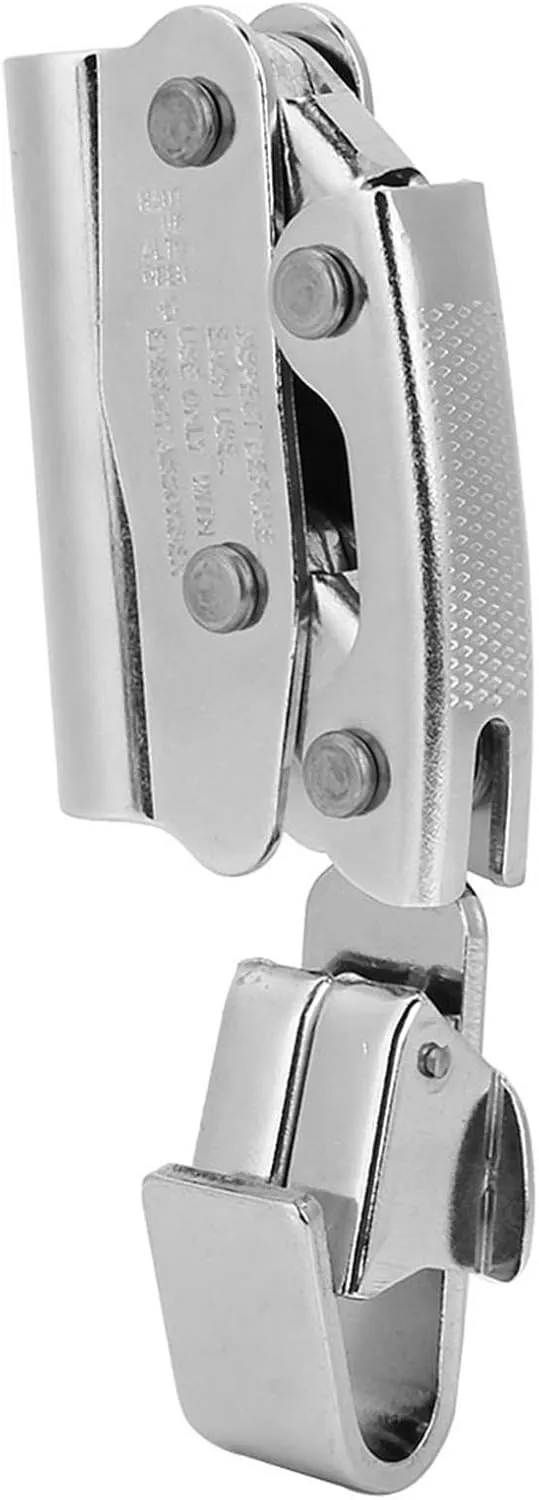 SelfBraking Stop Descender Clamp for Clim &, IF with Round Hole Design (Press-type hanging point)