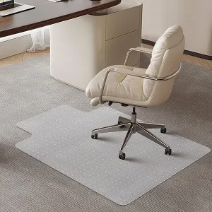 SHAREWIN Chair Mat for Carpeted Floor with Lip,47''×36'' PVC Carpet Protector for Low Pile Carpets Heavy Duty Effective Grip Anti-Slip,Won't Crack,Easy to Clean for Office and Home