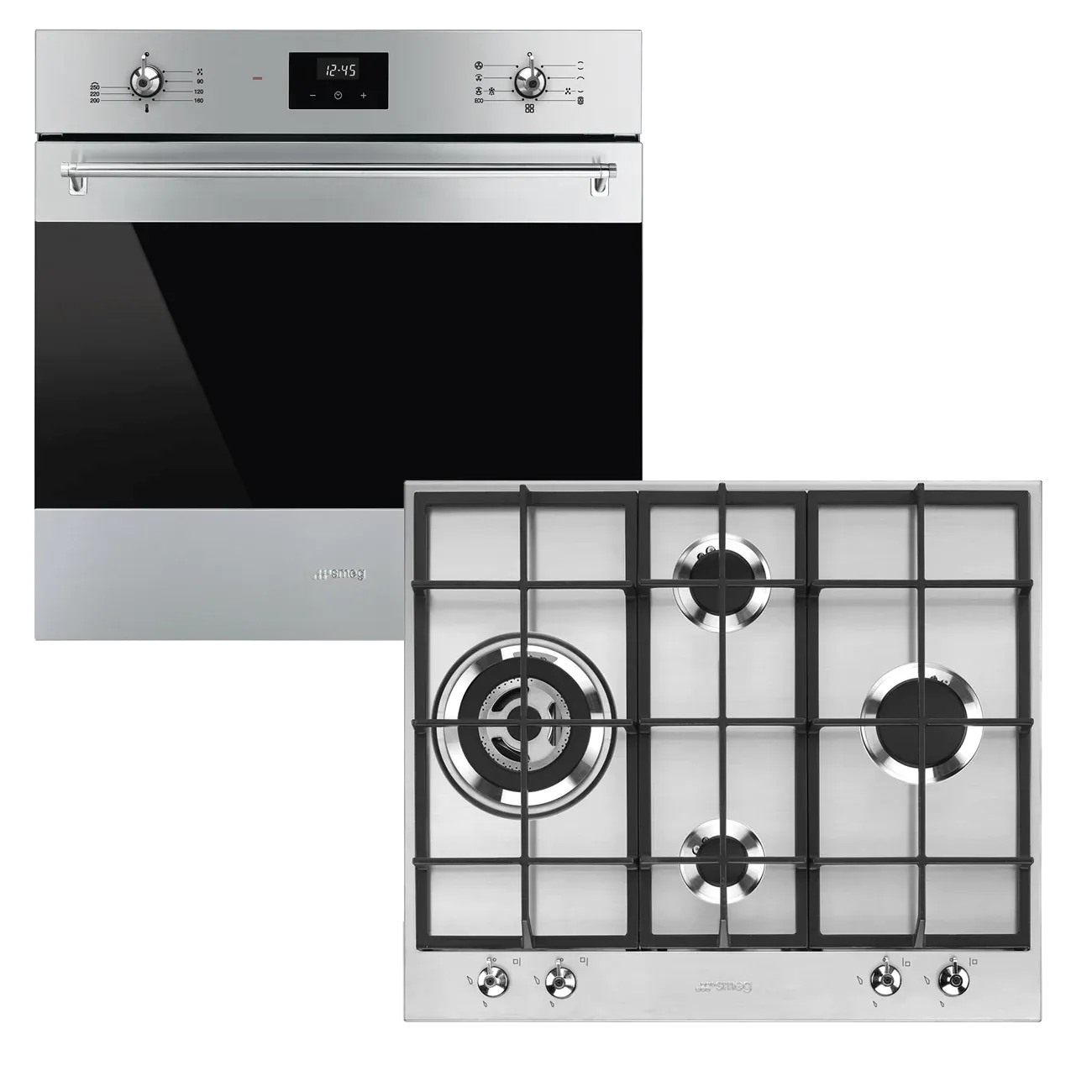 Smeg 60 cm Gas Hob & Electric Oven Combo PX364LSA / SF6300TVX