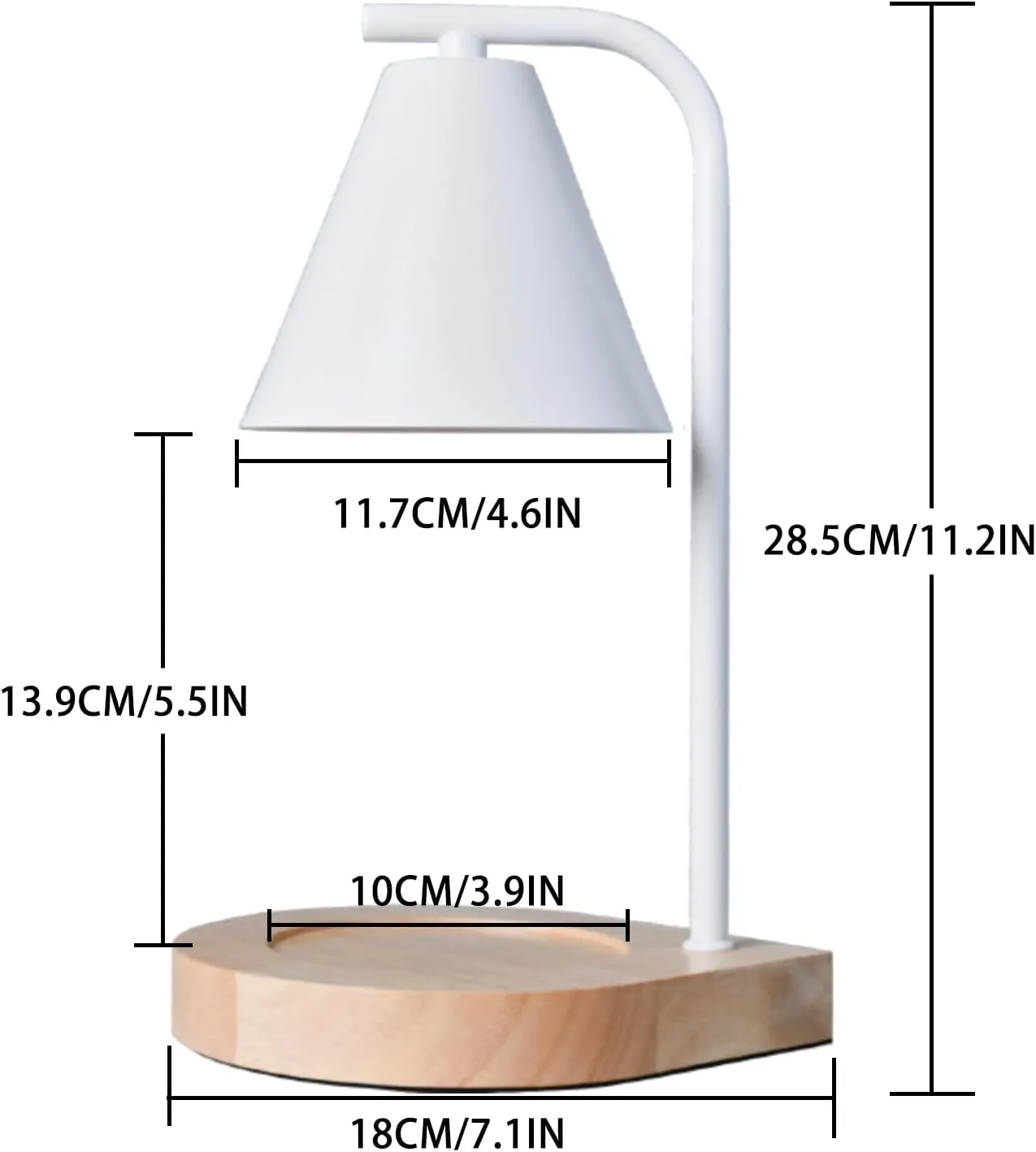 SOKCVSEA Candle Warmer Lamp - Candle Warmer with Timer, Birthday Gifts for Women Mom Gifts, House Warming Gifts New Home Decor, Wax Melt with 2 Bulb White 02