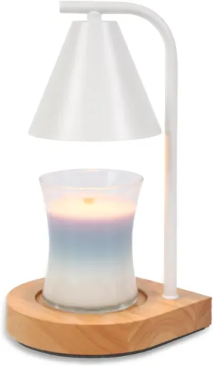 SOKCVSEA Candle Warmer Lamp - Candle Warmer with Timer, Birthday Gifts for Women Mom Gifts, House Warming Gifts New Home Decor, Wax Melt with 2 Bulb White 02