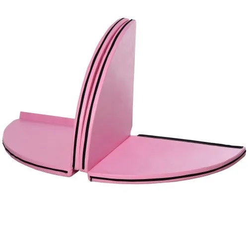 Soozier Pole Dance Mat, 2T X 5W Folding Pole Dance Mat For Home, Lightweight And Foldable, Pink