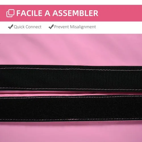 Soozier Pole Dance Mat, 2T X 5W Folding Pole Dance Mat For Home, Lightweight And Foldable, Pink