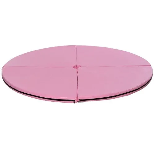 Soozier Pole Dance Mat, 2T X 5W Folding Pole Dance Mat For Home, Lightweight And Foldable, Pink