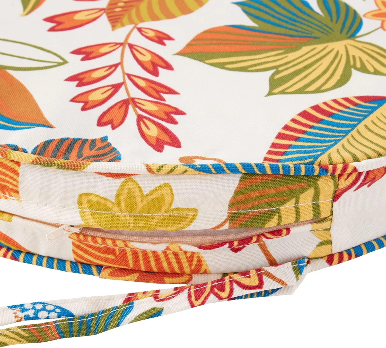 South Pine Porch 18" Round Outdoor Reversible Dining Seat Cushion (2-Pack), Esprit Floral 2 Count